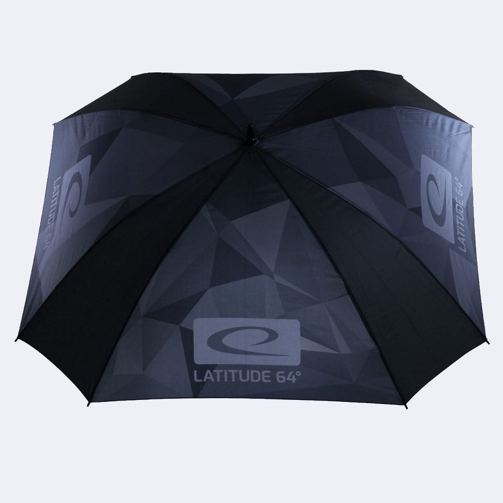 Latitude64°-Regenschirm-camo-grau Latitude 64° umbrella camo grau offen von oben