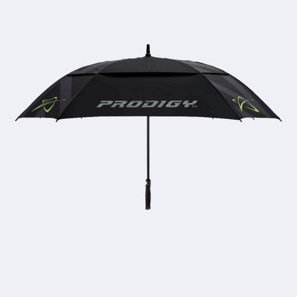 Prodigy Regenschirm mit Schriftzug grün seitlich