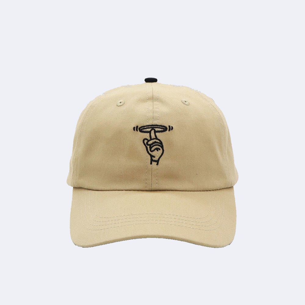 Flying plate baseball cap braun
