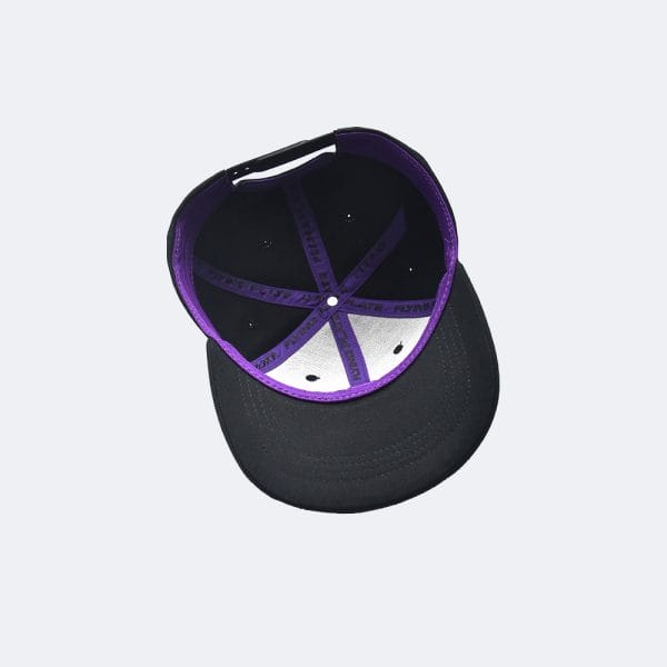 Flying Plate Baseball Kappe violett schwarz unten