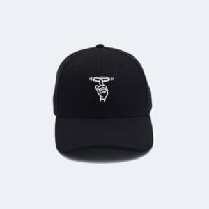 Flying Plate baseball cap schwarz weiss vorne