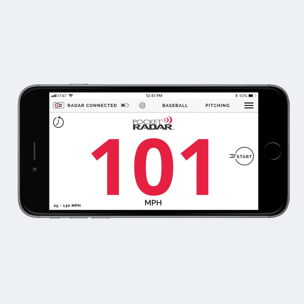 Sample image of the pocket radar app