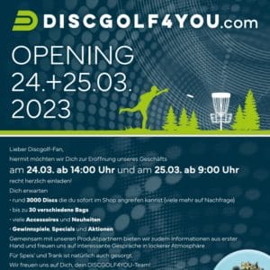 Eröffnung von Discgolf4you 24.03.2023