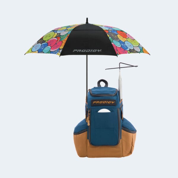 Prodigy Apex blau braun vorne mit Schirm