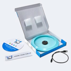 Techdisc in der Verpackung mit allem Zubehör