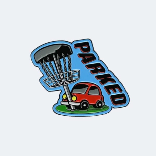 BounceBack Disc Golf Pin Parked