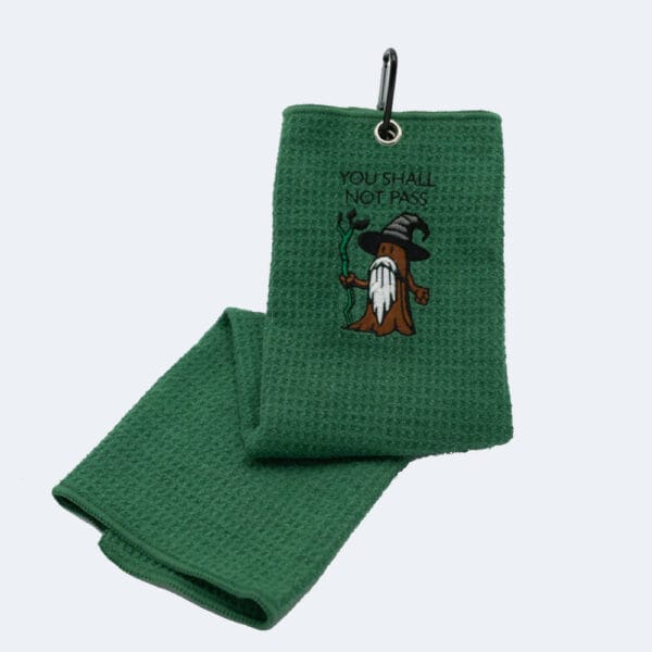 BounceBack Disc Golf Towel You Shall Not Pass