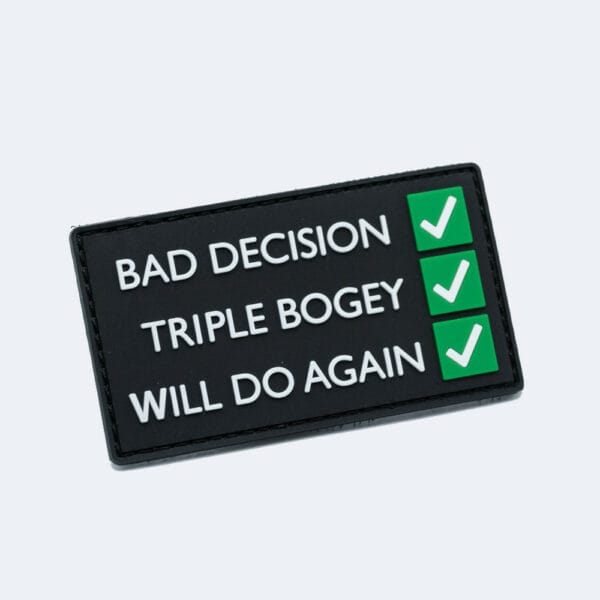 BounceBack Disc Golf Patches Bad Decision