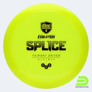 Discmania Splice in gelb, im Neo Kunststoff und ohne Spezialeffekt