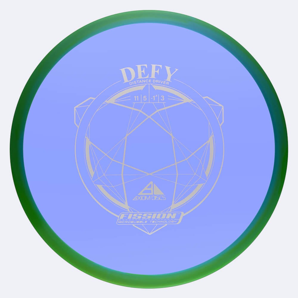 Axiom Defy in light-blue, fission plastic