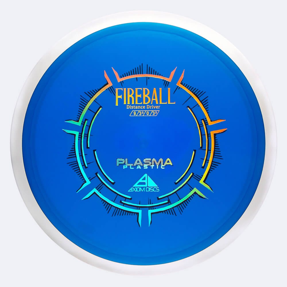Axiom Fireball in blue, plasma plastic