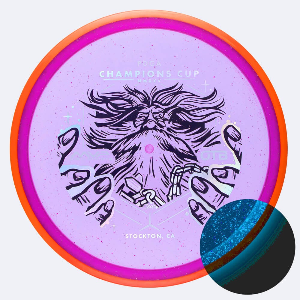 Axiom Hex - OTB Open in rosa, im Particle Glow Proton Kunststoff und glow Spezialeffekt