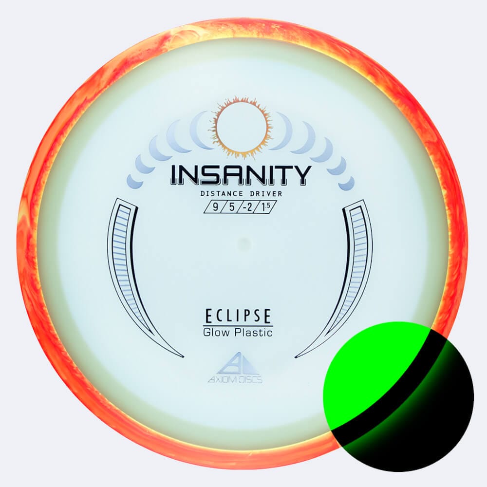 Axiom Insanity in white, eclipse plastic and glow effect