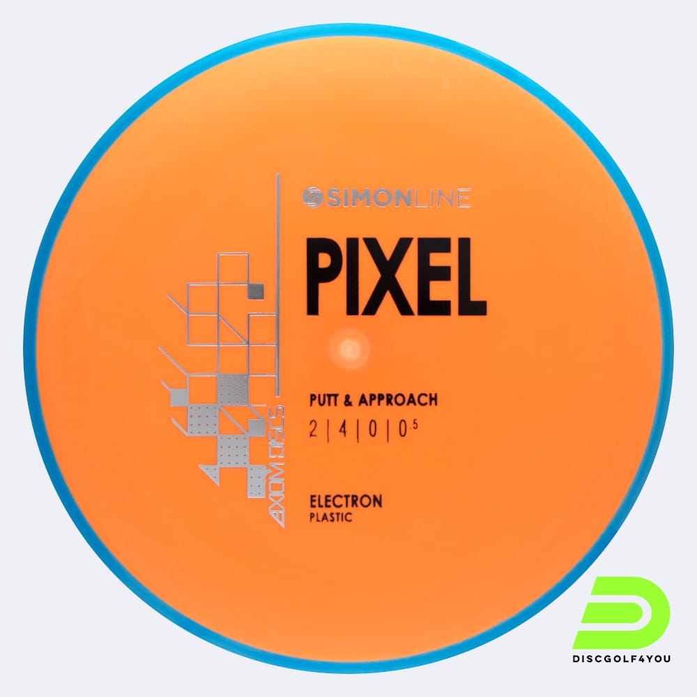 Axiom Pixel in orange, im Electron Kunststoff und ohne Spezialeffekt