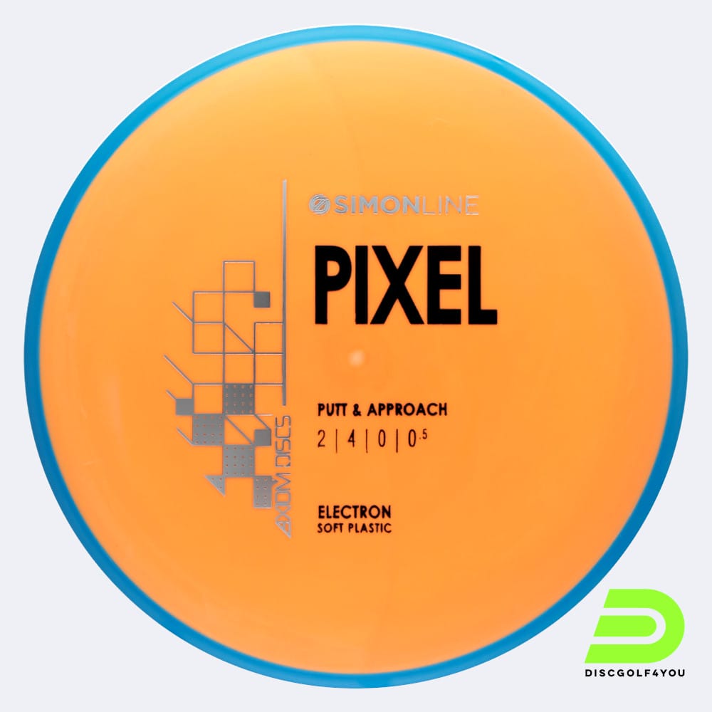 Axiom Pixel in orange, im Electron Soft Kunststoff und ohne Spezialeffekt