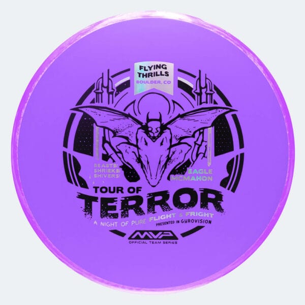 Axiom Pyro Halloween Edition in purple, fission plastic