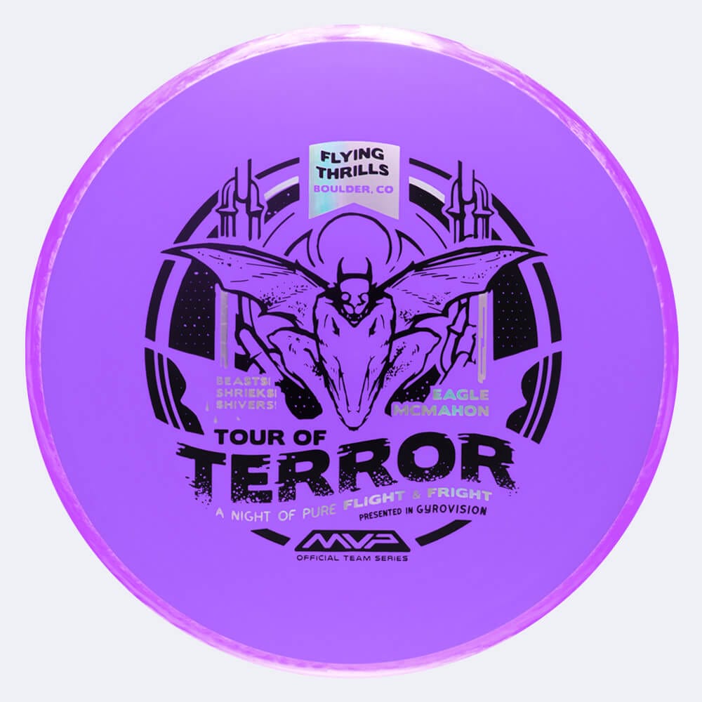 Axiom Pyro Halloween Edition in purple, fission plastic