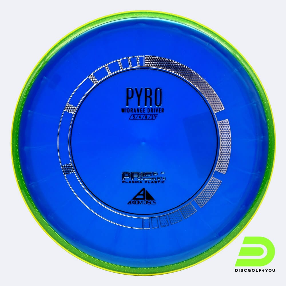 Axiom Pyro in blue, prism plasma plastic