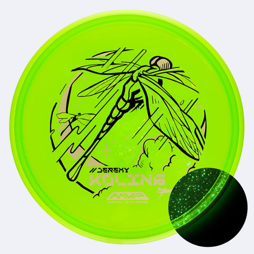 Axiom Tempo Jeremy Koling Team Series in light-green, particle glow proton plastic and glow effect
