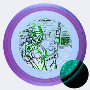 Axiom Virus OTB Open in violett, im Particle Glow Proton Kunststoff und glow Spezialeffekt