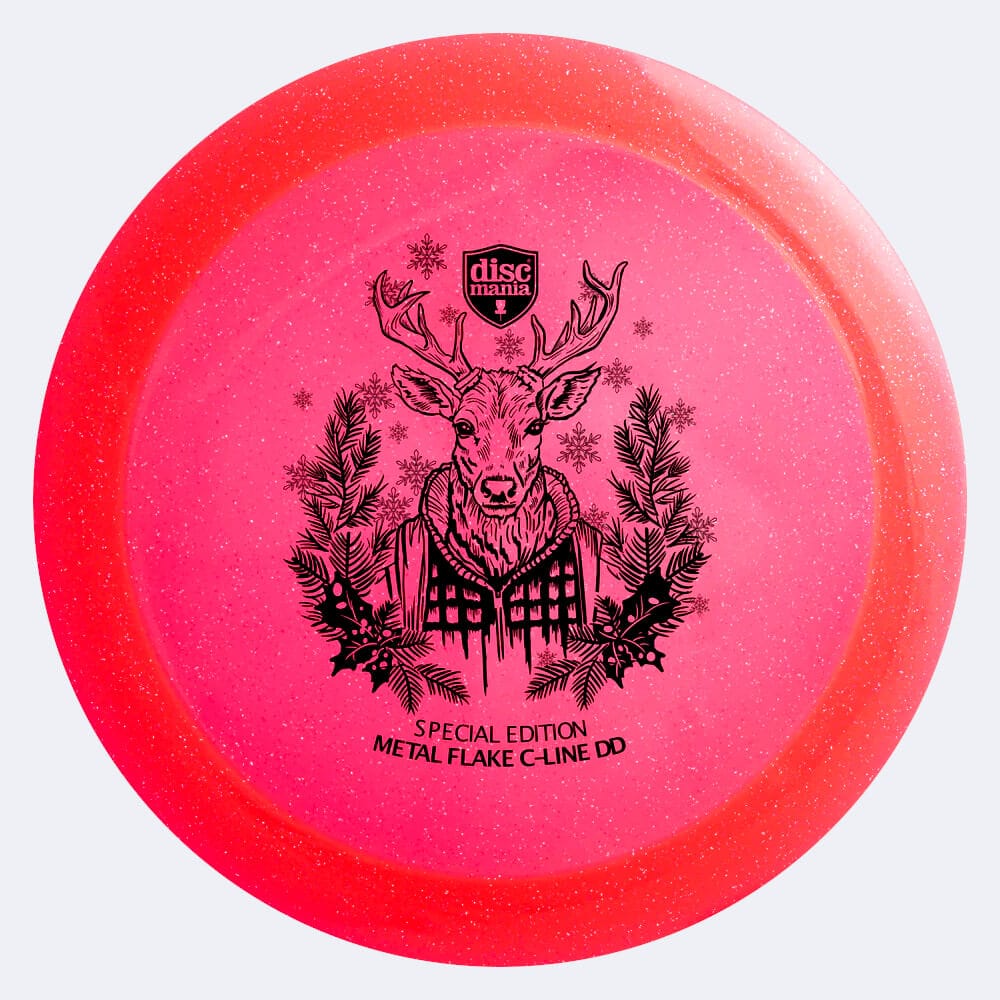 Discmania DD Special Edition in rot, im Metal Flake C-line Kunststoff und ohne Spezialeffekt