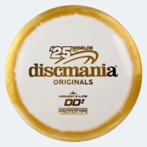 Discmania DD2 Worlds Fundraiser in gold, s-line horizon plastic