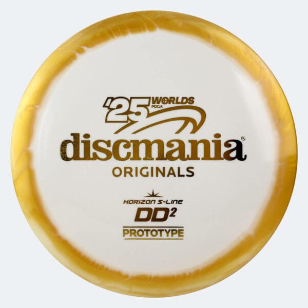 Discmania DD2 Worlds Fundraiser in gold, s-line horizon plastic