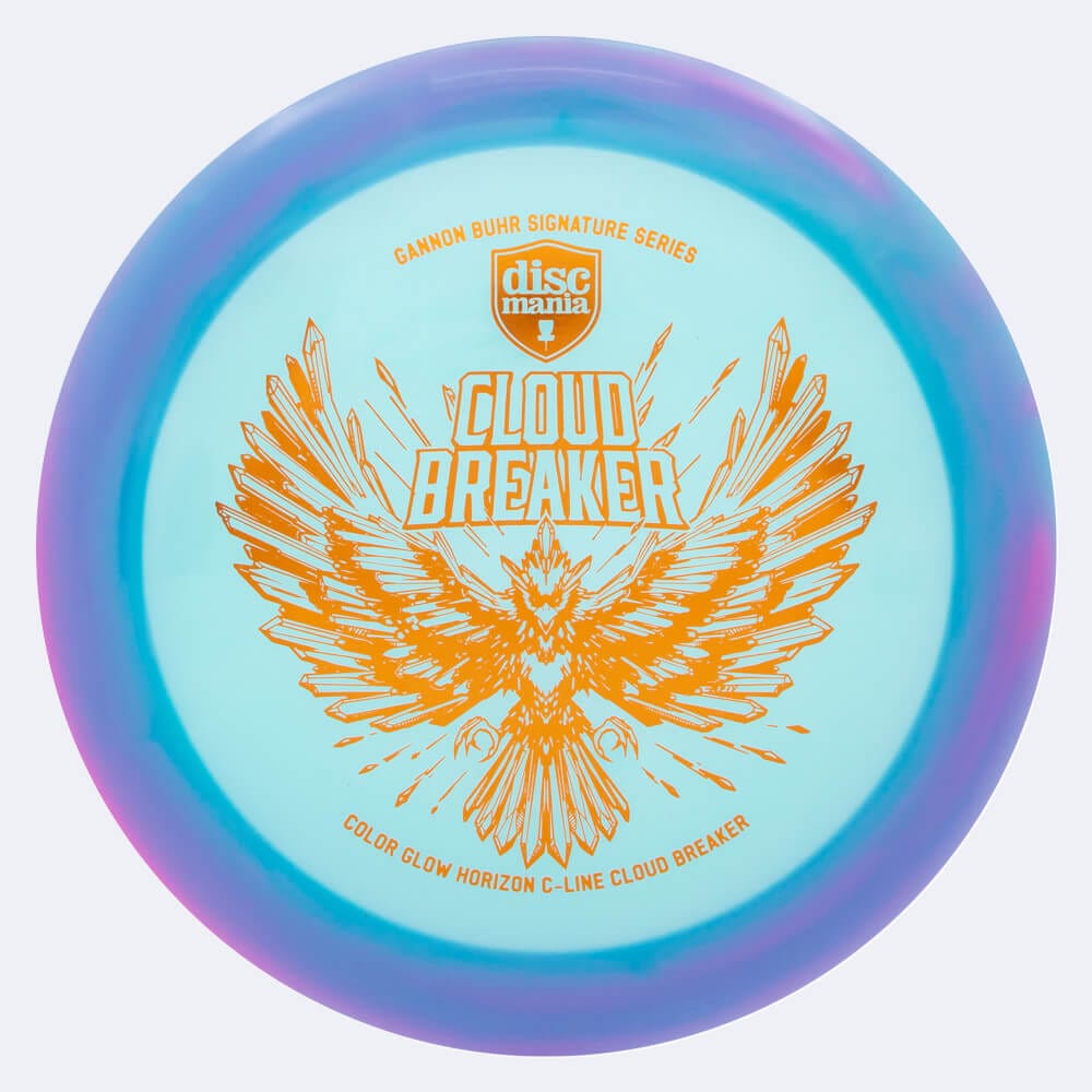 Discmania Cloud Breaker DD3 Gannon Buhr Signature Series in hellblau, im Color Glow Horizon C-Line Kunststoff und ohne Spezialeffekt