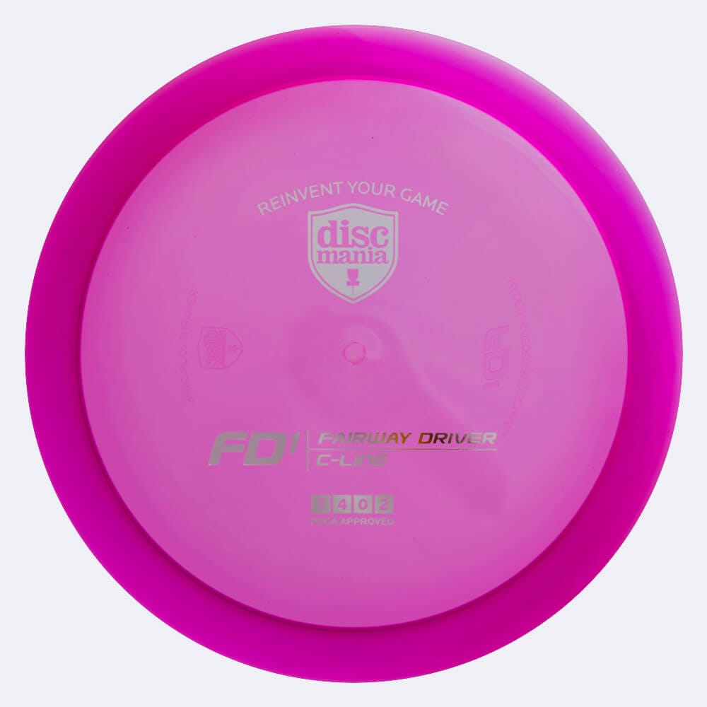 Discmania FD1 in violett, im C-Line Kunststoff und ohne Spezialeffekt