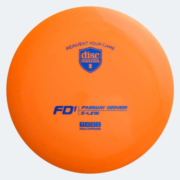 Discmania FD1 in orange, im S-Line Kunststoff und ohne Spezialeffekt