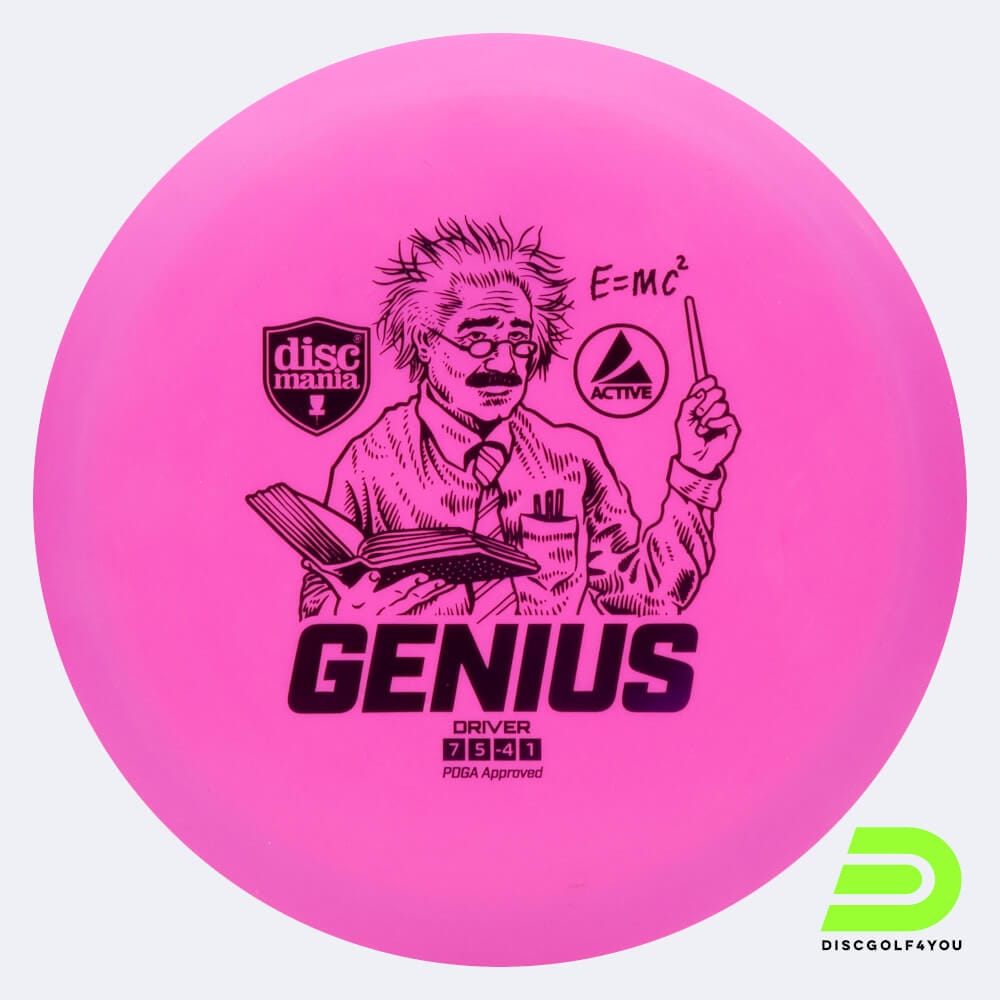 Discmania Genius in rosa, im Active Kunststoff und ohne Spezialeffekt