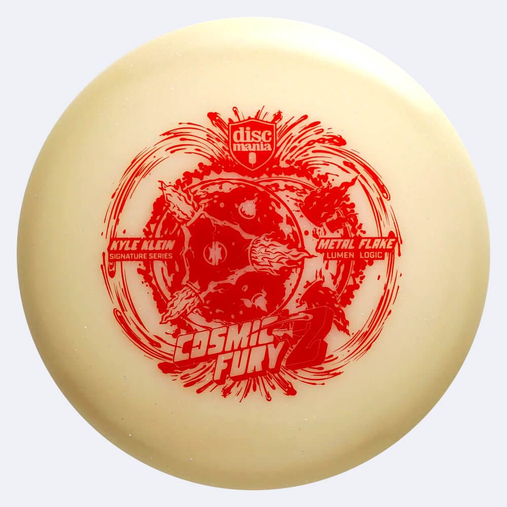 Discmania Logic Cosmic Fury Kyle Klein Signature Series in rot, im Metal Flake Lumen Kunststoff und ohne Spezialeffekt