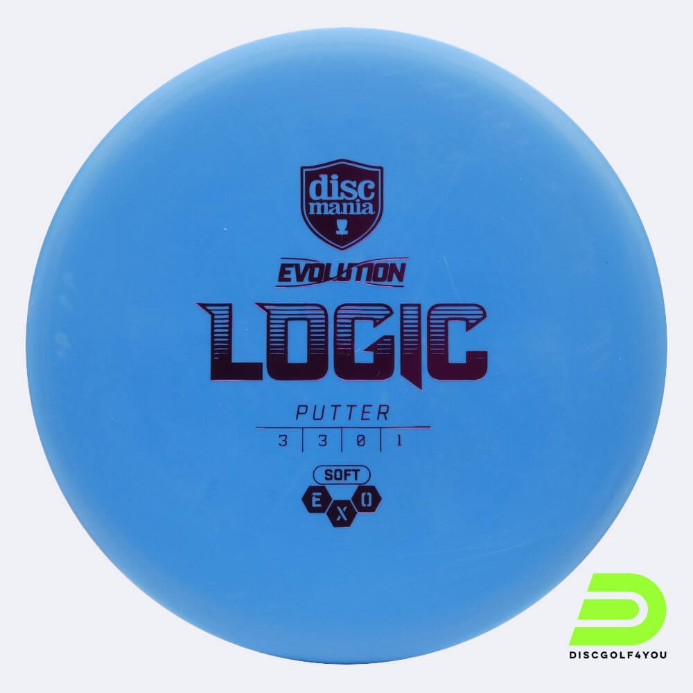 Discmania Logic in blue, exo soft plastic