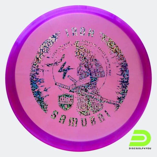 Discmania Iron 4 Samurai MD3 - Eagle McMahon Signature Series in purple, chroma c-line plastic