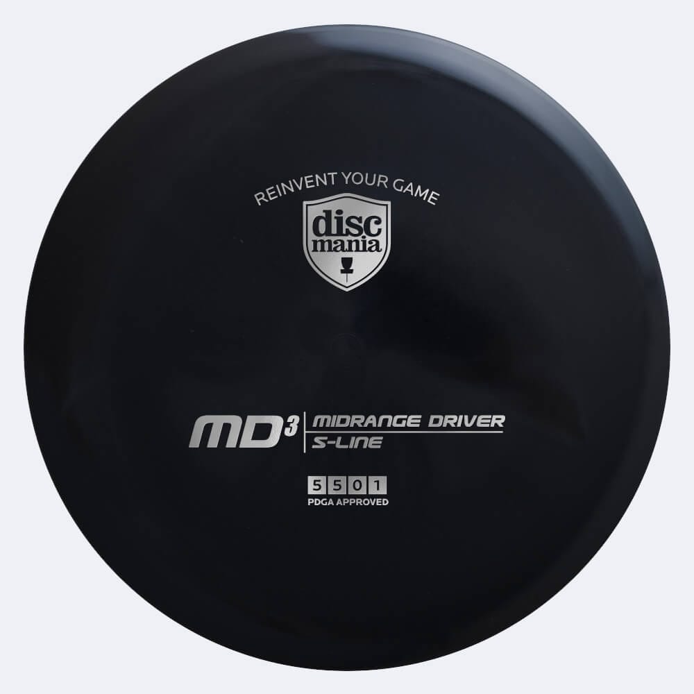 Discmania MD3 in schwarz, im S-Line Kunststoff und ohne Spezialeffekt