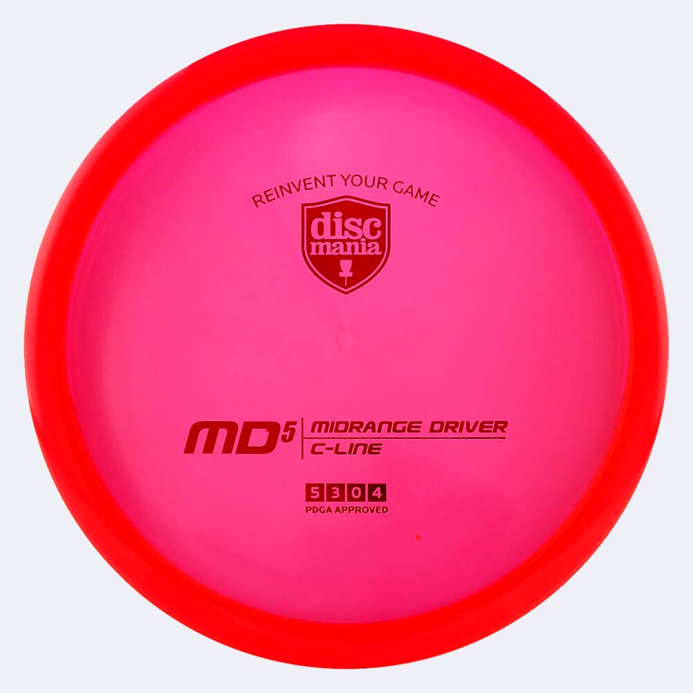 Discmania MD5 in red, c-line plastic