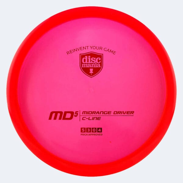 Discmania MD5 in rot, im C-Line Kunststoff und ohne Spezialeffekt