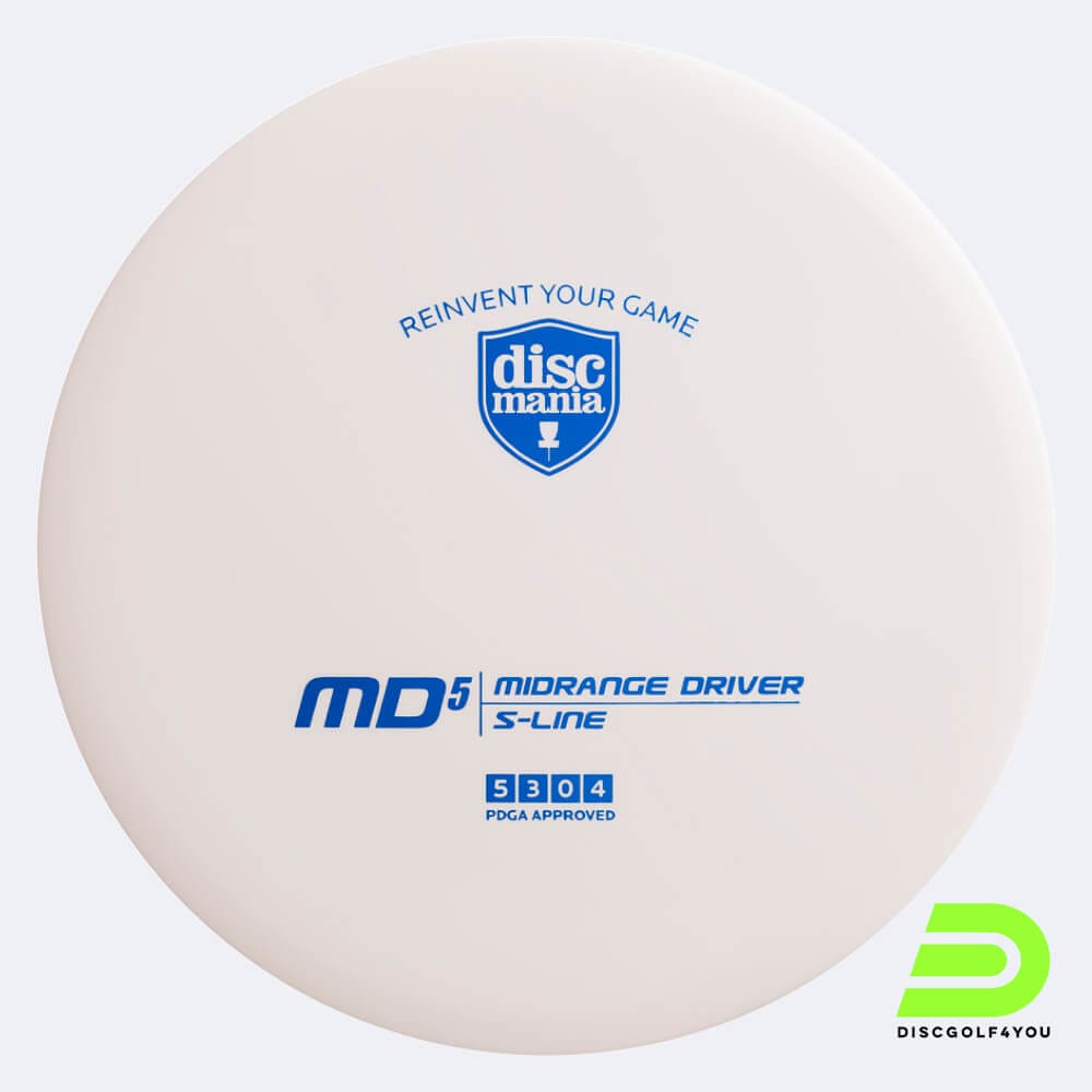 Discmania MD5 in weiss, im S-Line Kunststoff und ohne Spezialeffekt