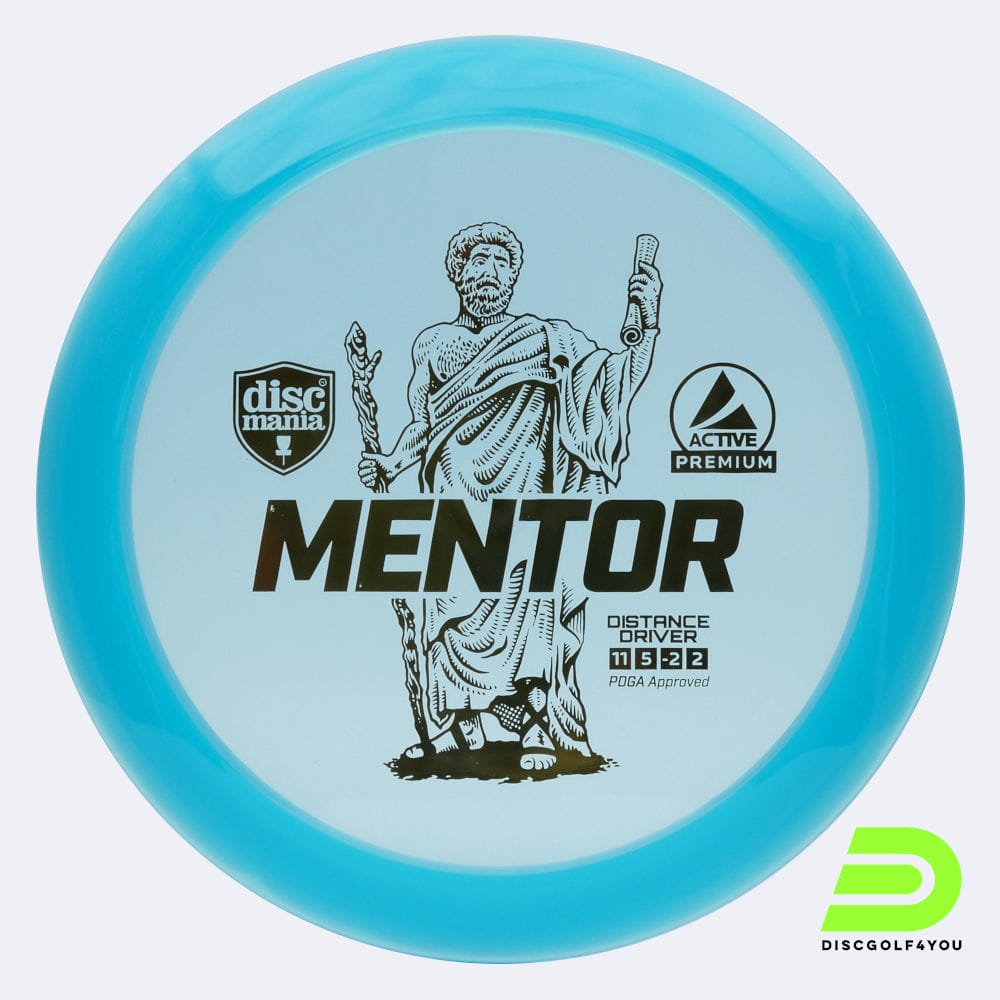 Discmania Mentor in blue, active premium plastic