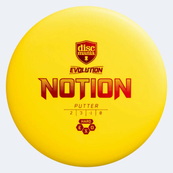Discmania Notion in gelb, im Exo Hard Kunststoff und ohne Spezialeffekt