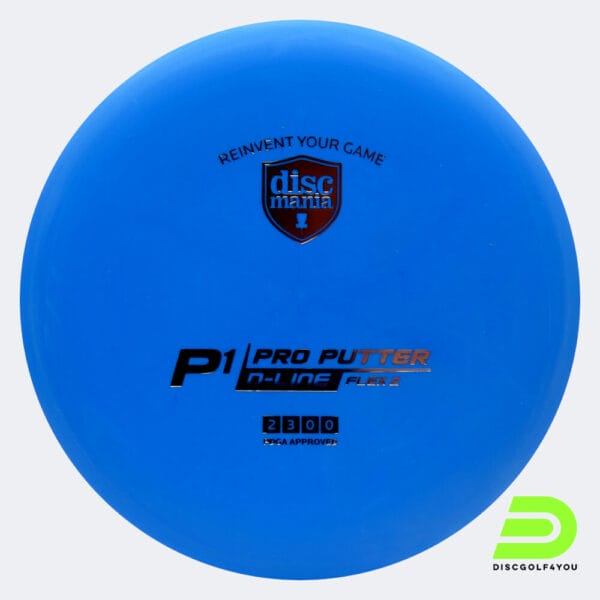 Discmania P1 in blau, im D-Line Flex 2 Kunststoff und ohne Spezialeffekt