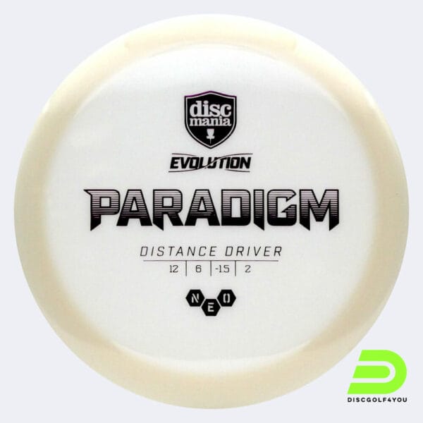 Discmania Paradigm in white, neo plastic