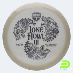 Discmania PD Lone Howl - Colten Montgomery Siganture Series in white, metal flake c-line plastic