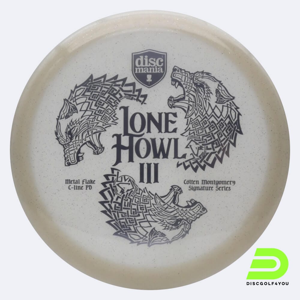 Discmania PD Lone Howl - Colten Montgomery Siganture Series in white, metal flake c-line plastic