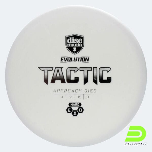 Discmania Tactic in white, exo hard plastic