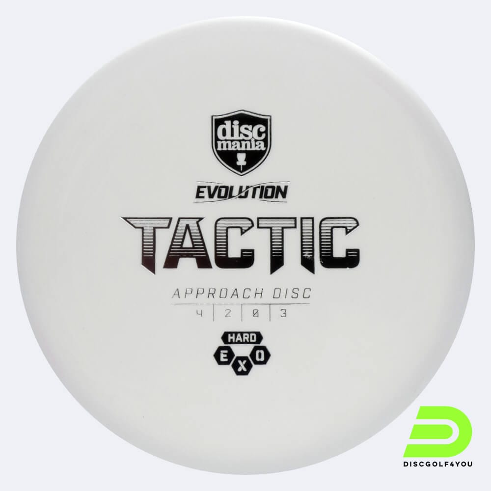 Discmania Tactic in white, exo hard plastic