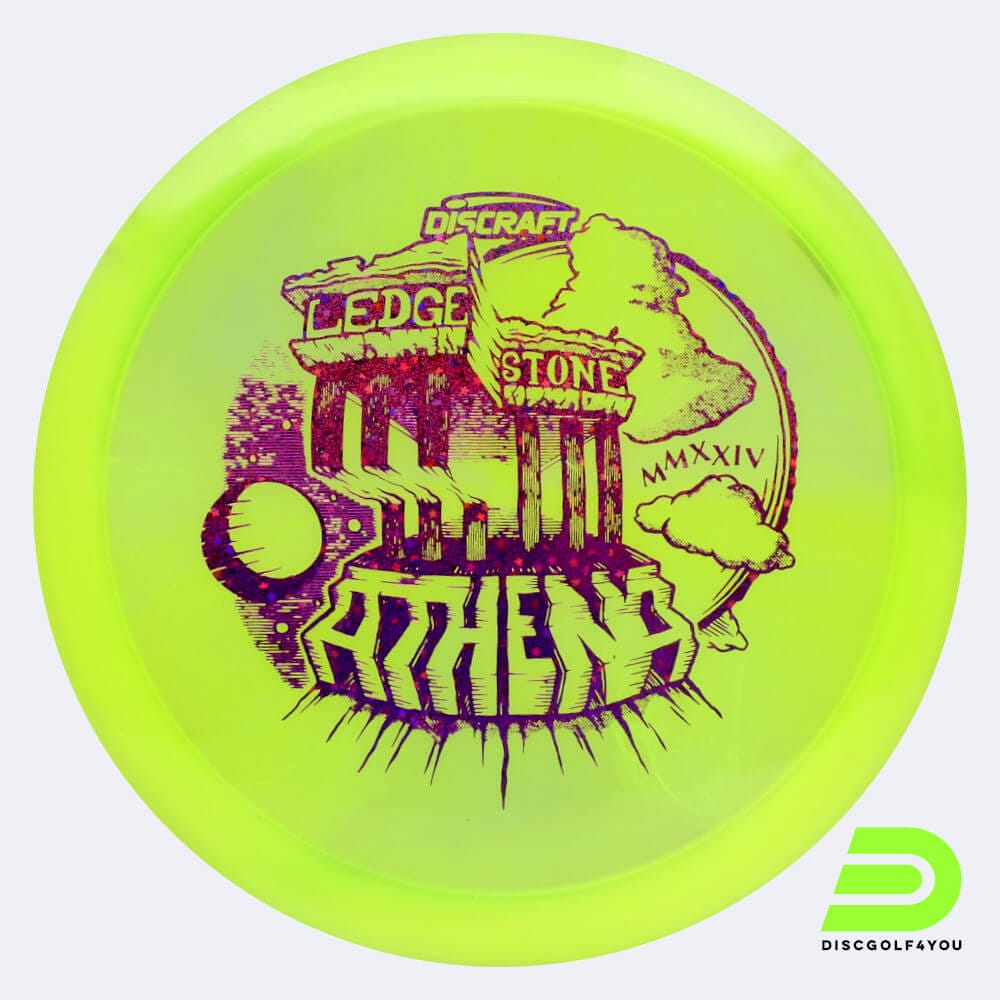 Discraft Athena Ledgestone 2024 Edition in hellgrün, im Z Swirl Kunststoff und ohne Spezialeffekt