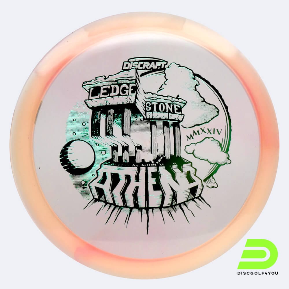 Discraft Athena Ledgestone 2024 Edition in rosa, im Z Swirl Kunststoff und ohne Spezialeffekt