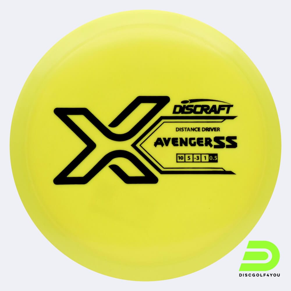 Discraft Avenger SS in gelb, im X-Line Kunststoff und ohne Spezialeffekt
