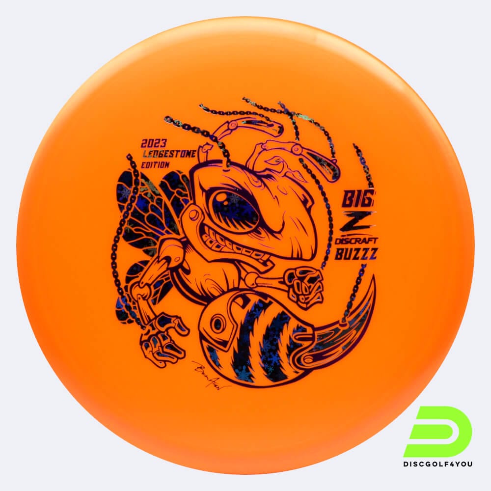 Discraft Buzzz 2023 Ledgestone Edition in orange, im Big Z Kunststoff und ohne Spezialeffekt